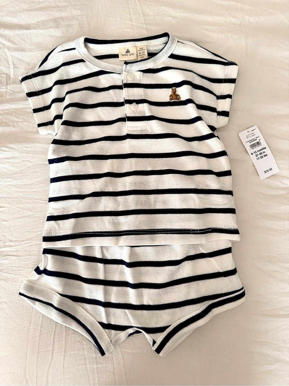 babyGap Striped One-Piece Size 6-12M NWT